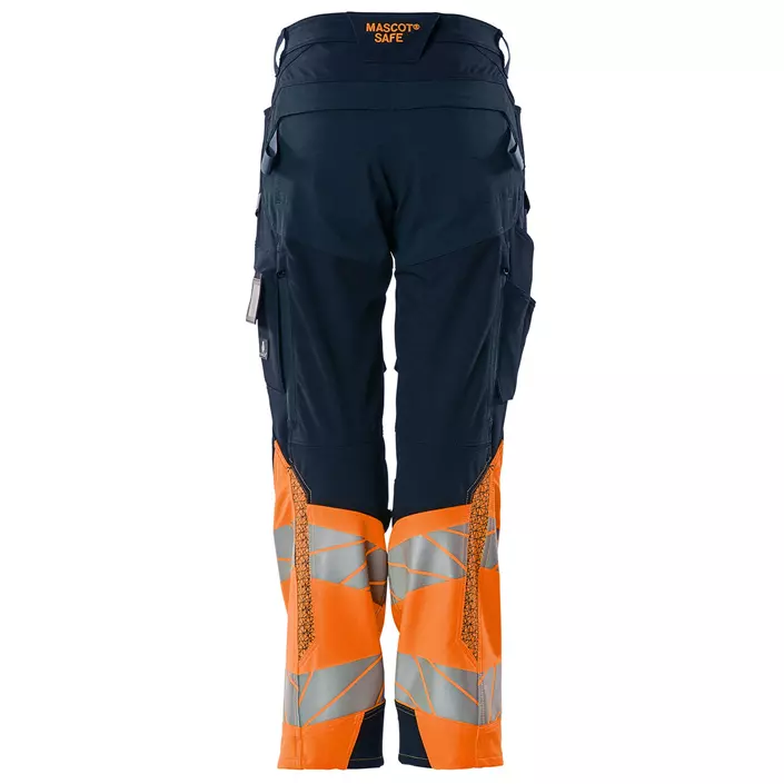 Mascot Accelerate Safe women's work trousers full stretch, Dark Marine Blue/Hi-Vis Orange, large image number 1