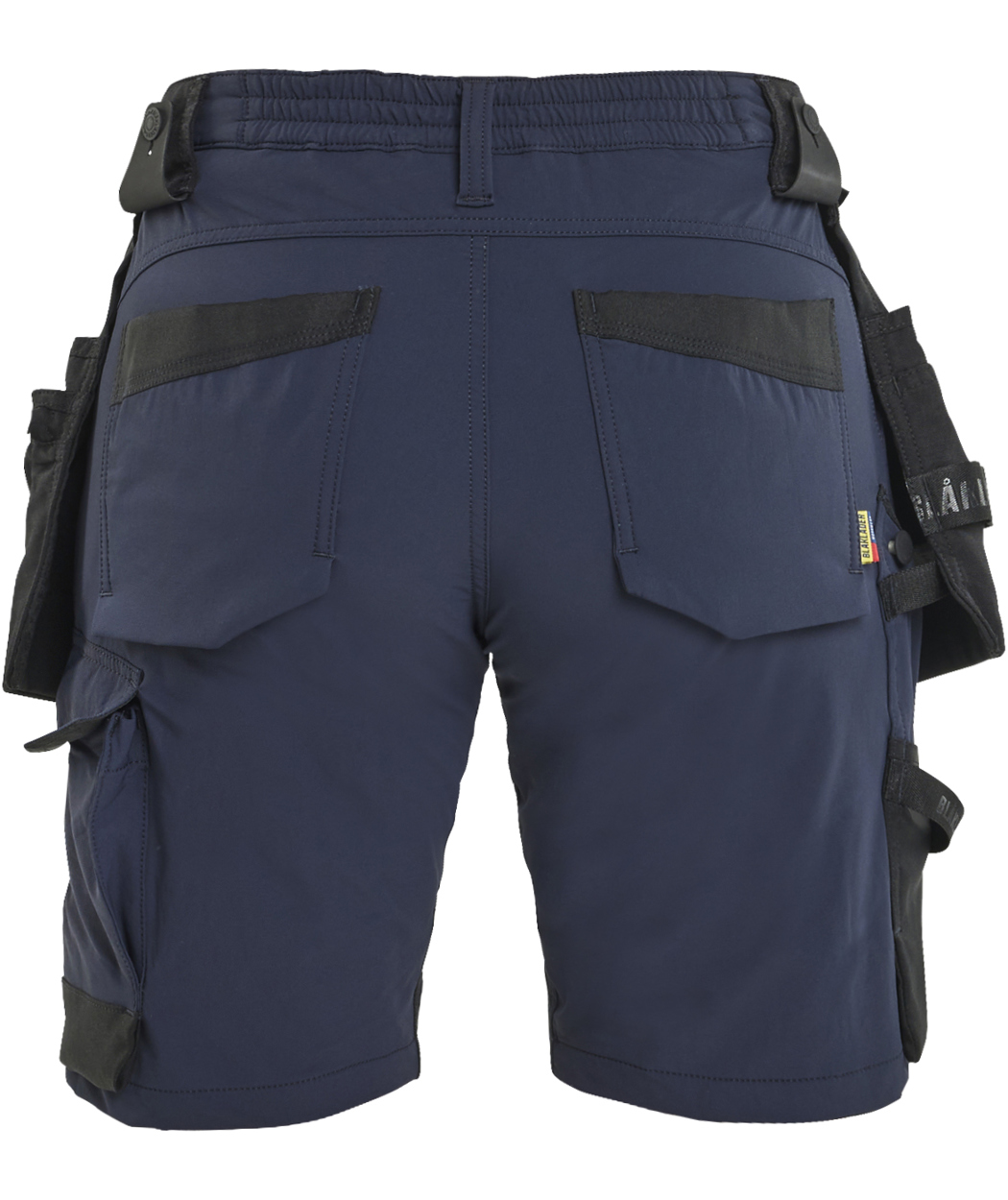 Bl&aring;kl&auml;der Damen Handwerkershorts full stretch, Dunkel Marine Blau/Schwarz, large image number 1