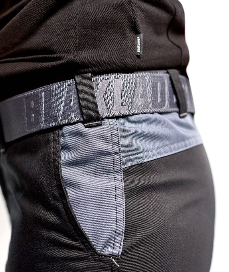 Bl&aring;kl&auml;der servicebyxa dam, Svart/Gr&aring;, large image number 5