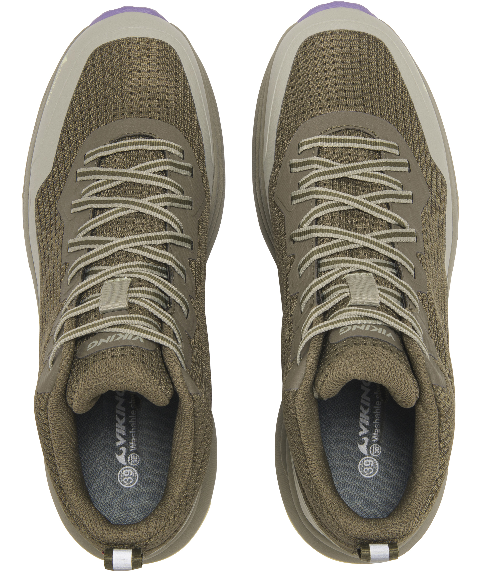 Viking Motion Mid GTX women's sneakers, Olive/lila, large image number 3
