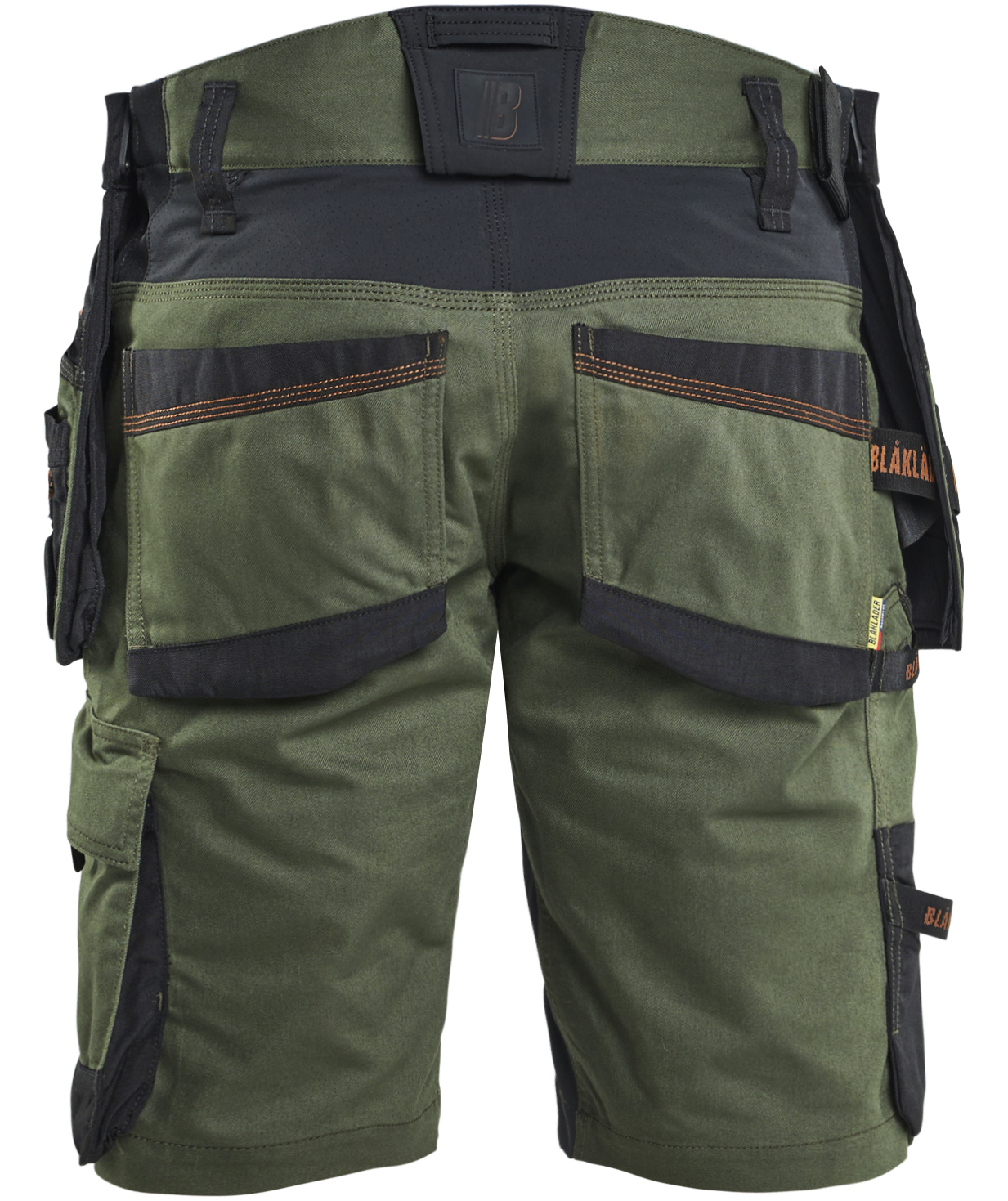 Bl&aring;kl&auml;der Striker craftsman shorts, Forest green/Rust