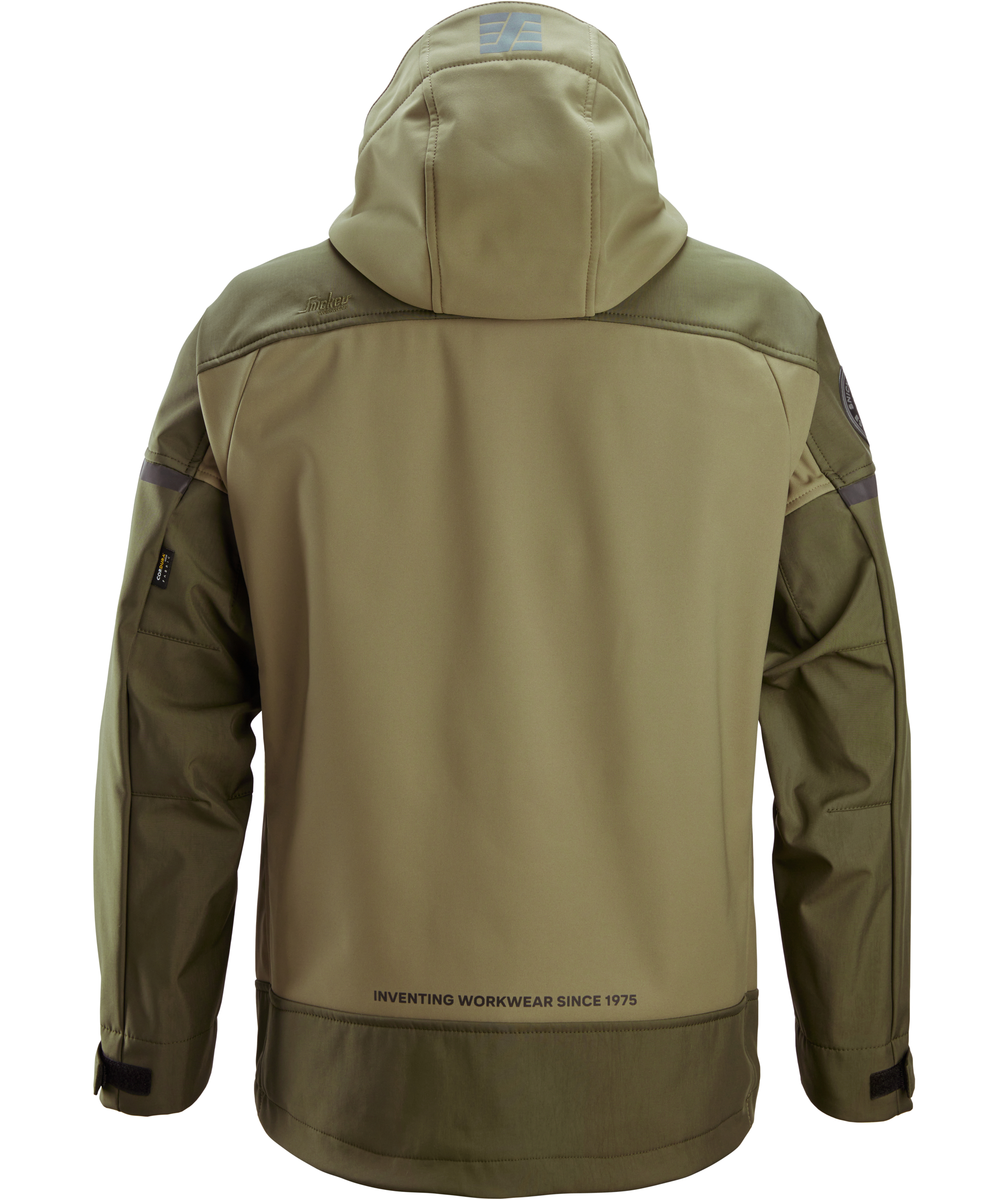 Snickers AllroundWork softshell jacket 1226, Khaki Green/Dark Khaki Green, large image number 3