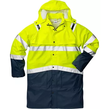 Fristads raincoat 4634, Hi-Vis yellow/marine
