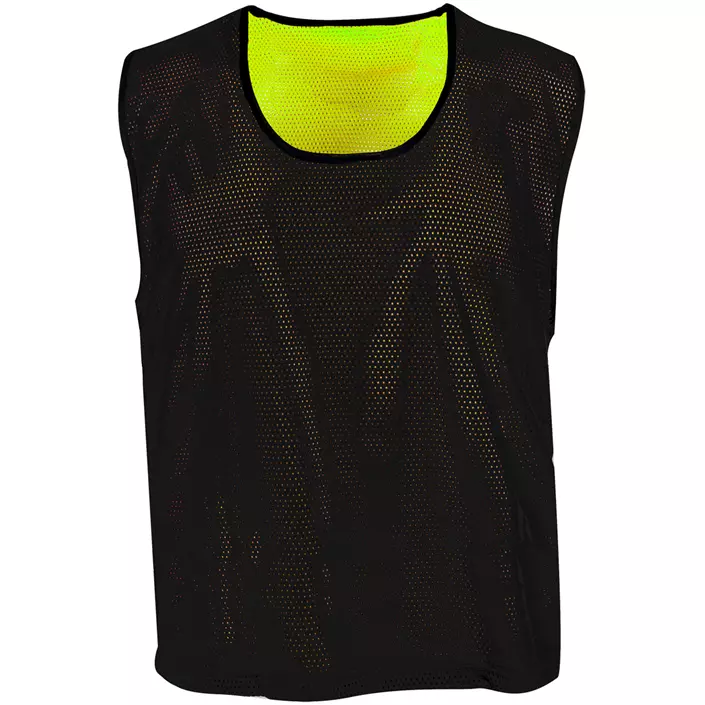 Momenti Melwood vendbar overtræksvest, Sort/Gul, large image number 1