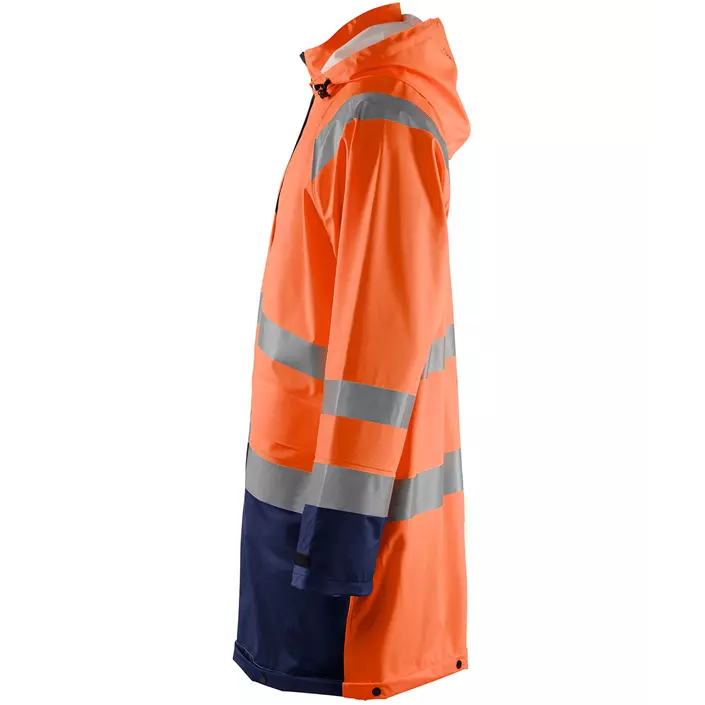 Blåkläder raincoat, Orange/Marine, large image number 2