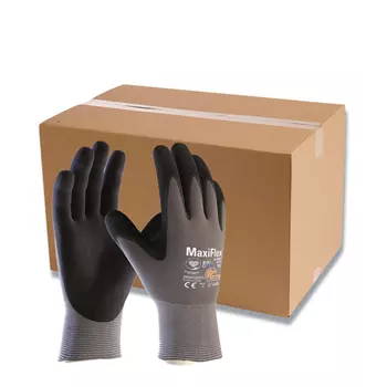 ATG MaxiFlex® Ultimate™ AD-APT® 42-874 work gloves (box with 144 pairs), Black/Grey