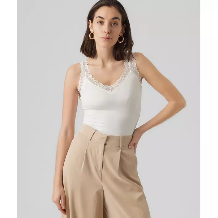 Vero Moda VMROSA linne dam, Snow White, large image number 1