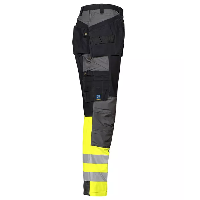 ProJob craftsman trousers 6522, Yellow/Black, large image number 3