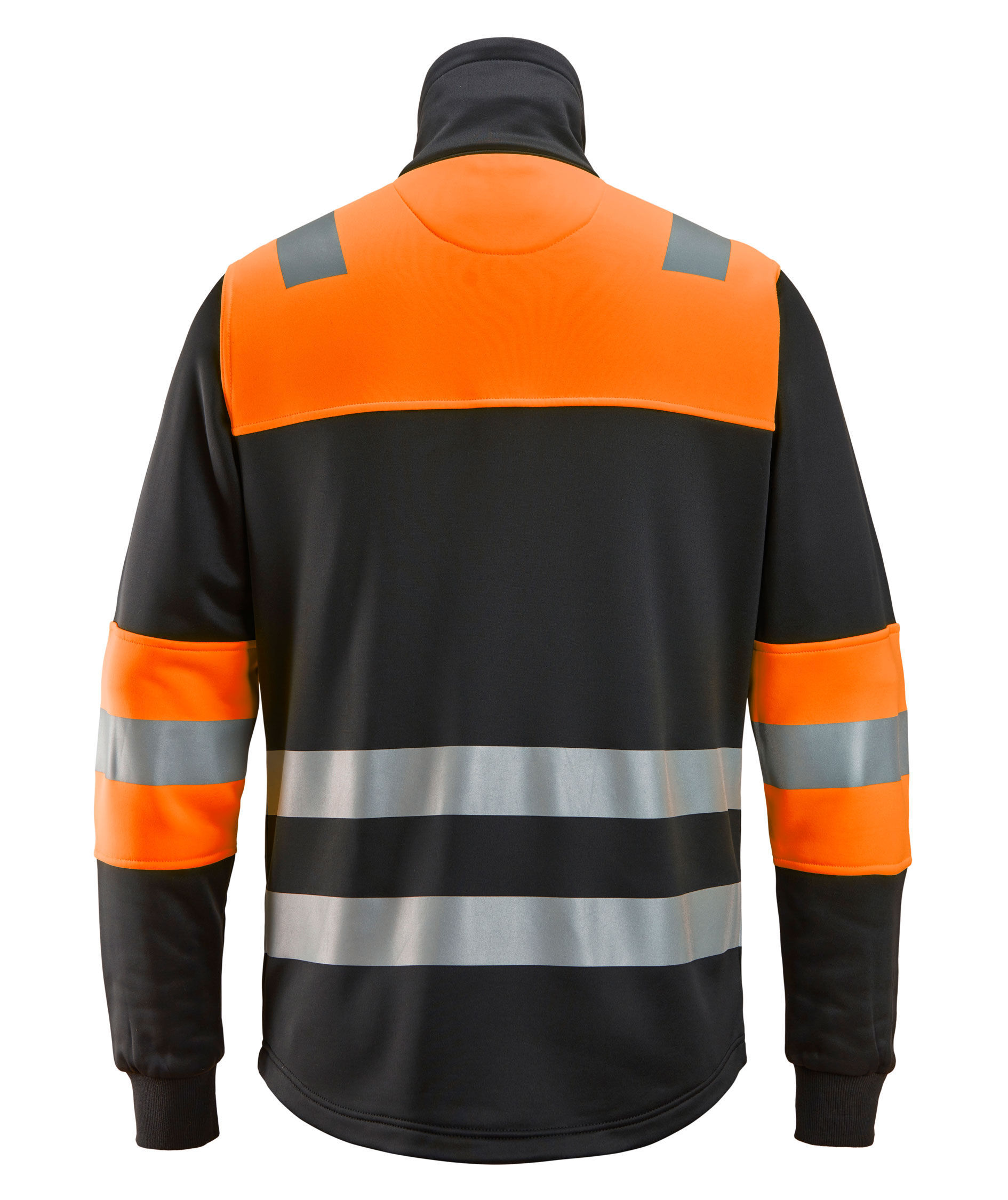 Snickers sweat jacket 8034, Black/Hi-vis Orange