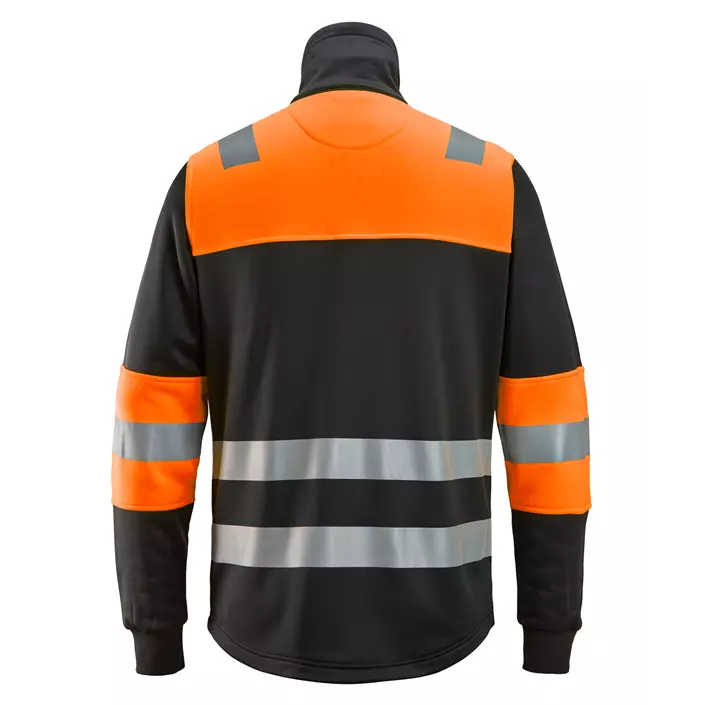 Snickers sweat jacket 8034, Black/Hi-vis Orange, large image number 1
