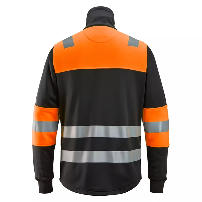 Snickers sweat jacket 8034, Black/Hi-vis Orange, large image number 1