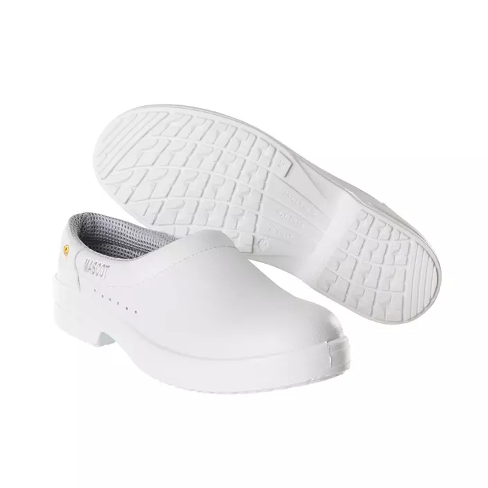 Mascot Clear safety clogs with heel cover S1, White, large image number 0