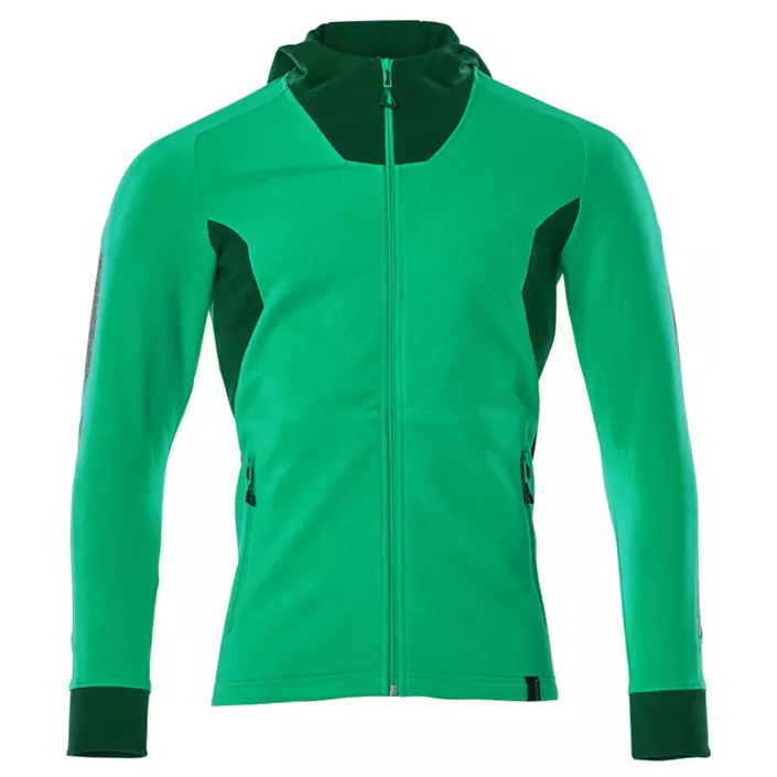 Mascot Accelerate hoodie with full zipper, Grass green/green, large image number 0