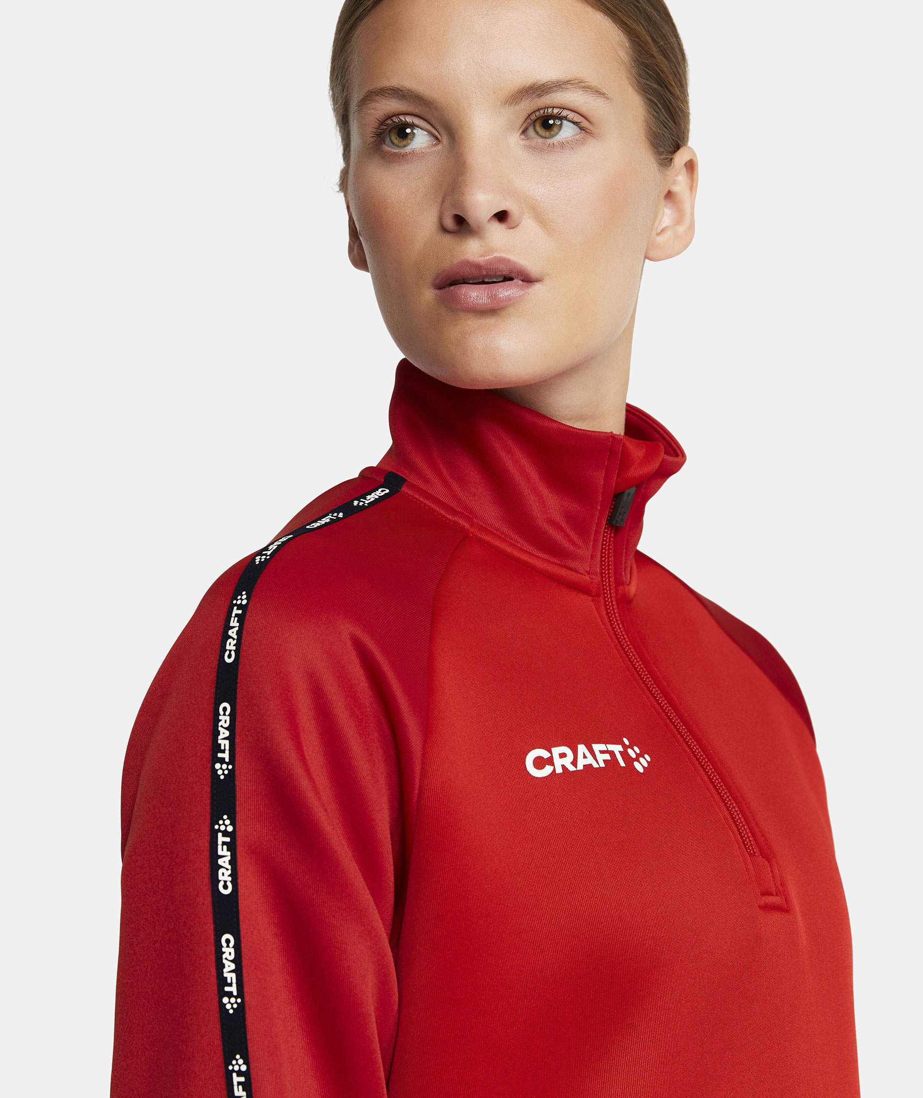 Craft Squad 2.0 halfzip dame treningsgenser, Bright Red-Express, large image number 5