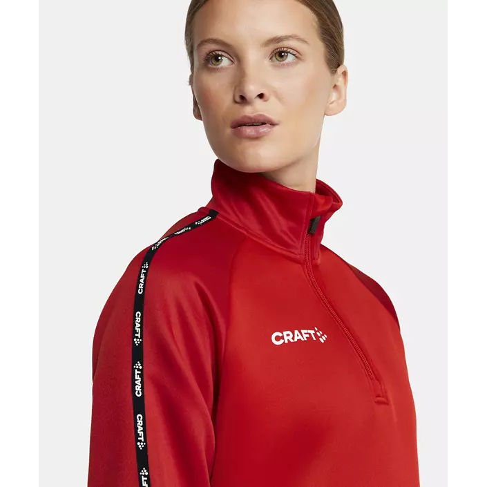 Craft Squad 2.0 women's halfzip training pullover, Bright Red-Express, large image number 5