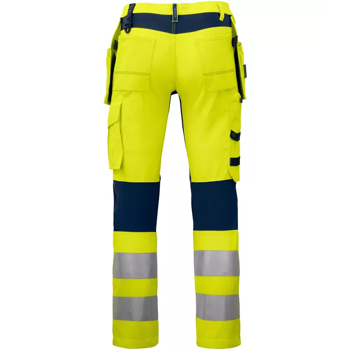 ProJob craftsman trousers 6513, Hi-Vis Yellow/Navy, large image number 1
