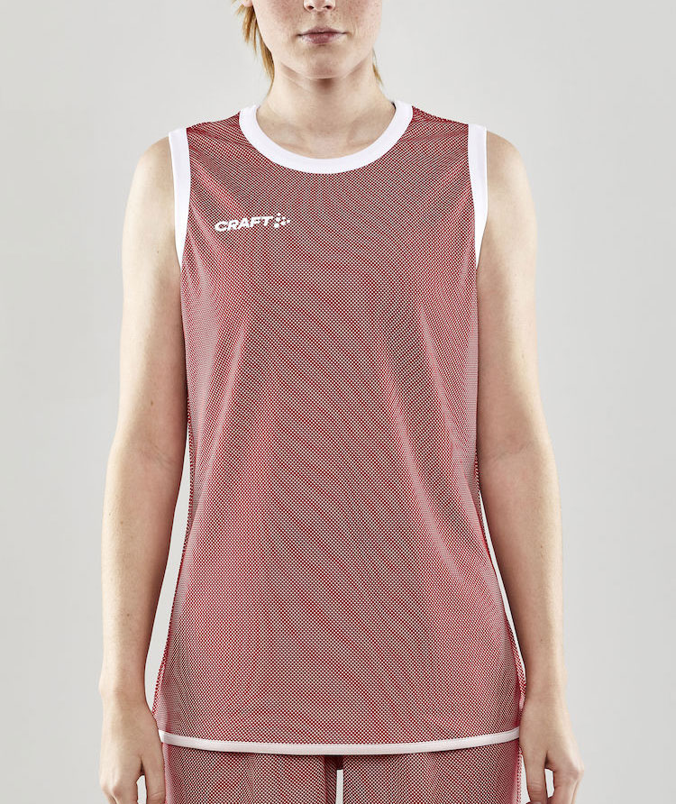 Craft Progress Wende Damen Tank Top, Bright red/white