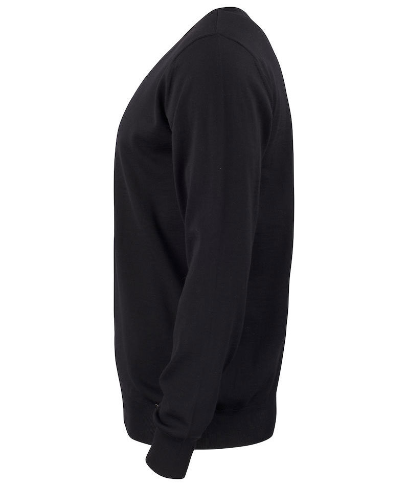 Cutter & Buck Kennewick Crewneck med merinoull, Black, large image number 3