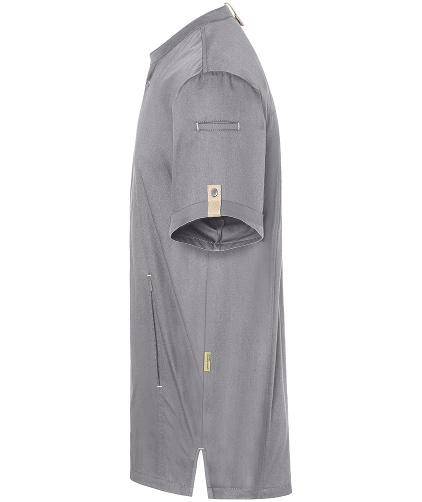 Karlowsky Green-generation short-sleeved chefs jacket, Platinum grey, large image number 3