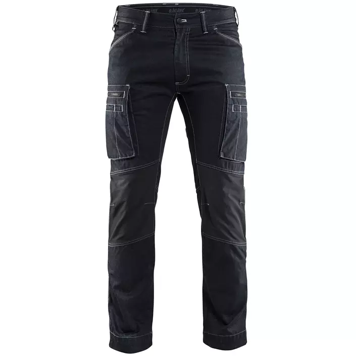 Blåkläder denim service trousers, Marine Blue/Black, large image number 0
