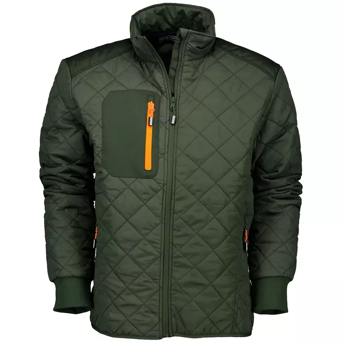 Ocean outdoor vattert jakke, Oliven, large image number 0