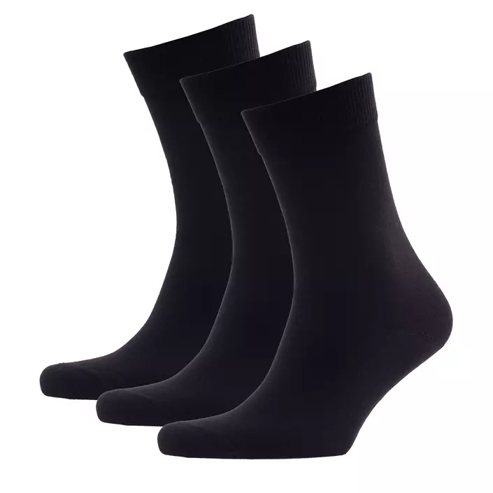 Westborn 3-pack bamboo socks, Black, large image number 0