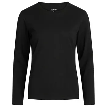 NORVIG women's stretch long-sleeved T-shirt, Black