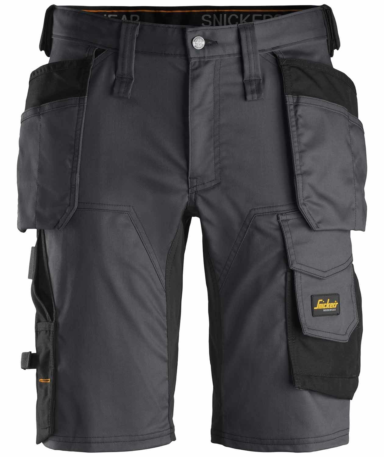 Snickers AllroundWork craftsman shorts 6141, Steel Grey/Black, Steel Grey/Black, swatch