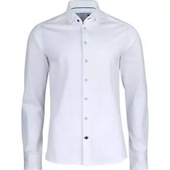 J. Harvest & Frost Indigo Bow 34 slim fit skjorte, Hvid