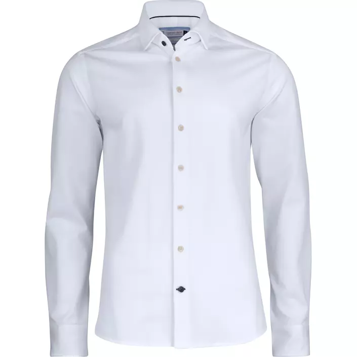 J. Harvest & Frost Indigo Bow 34 slim fit shirt, White, large image number 0