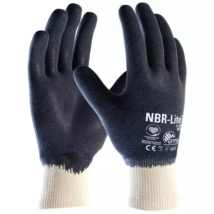 ATG NBR-Lite® 24-786 arbejdshandsker, Mørkeblå/hvid, large image number 0