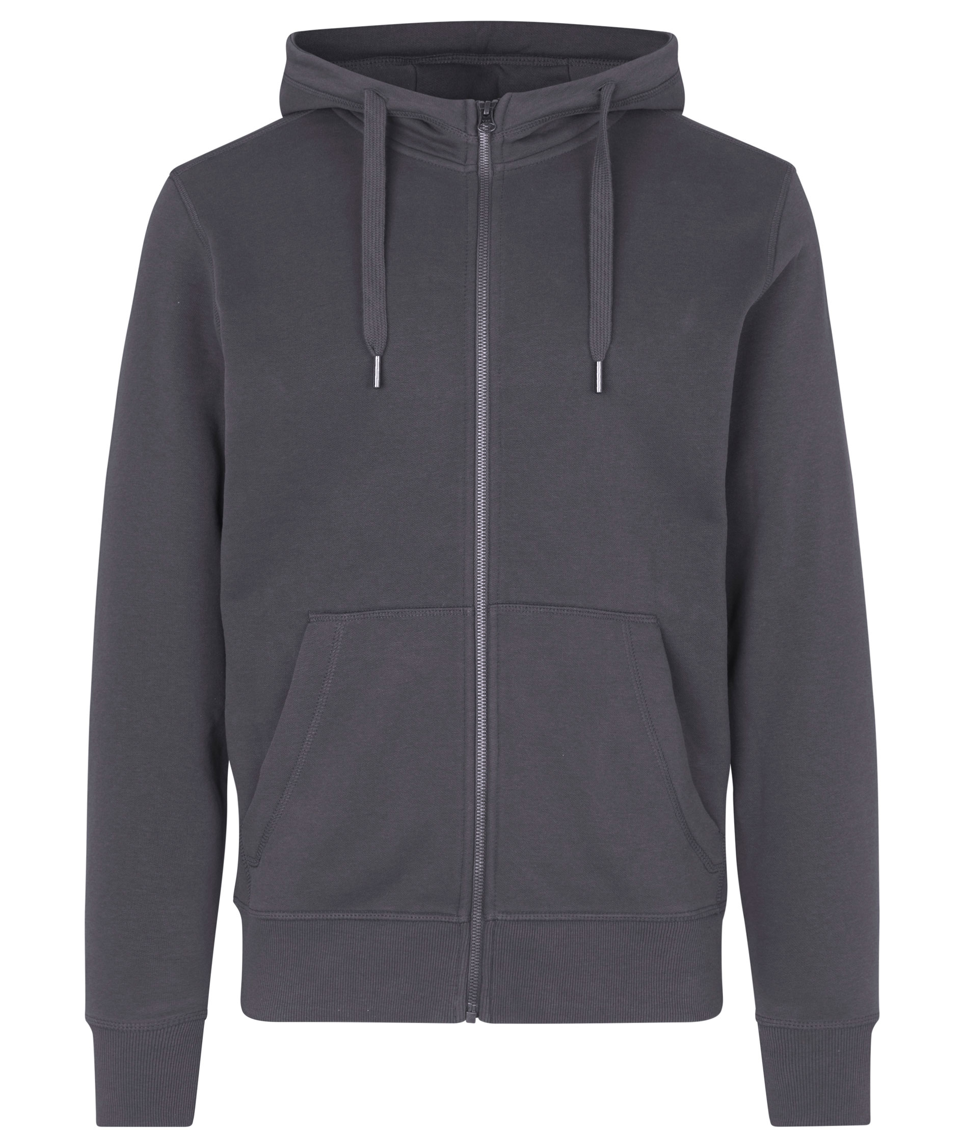 ID Core hoodie with zipper, Silver Grey, Silver Grey, swatch