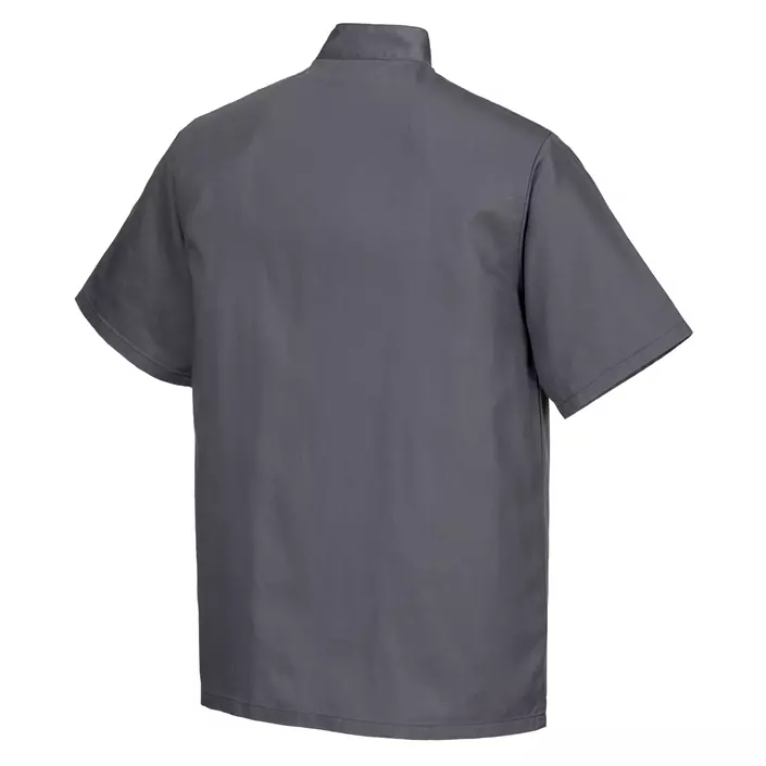 Portwest C733 short-sleeved chefs jacket, Grey, large image number 1