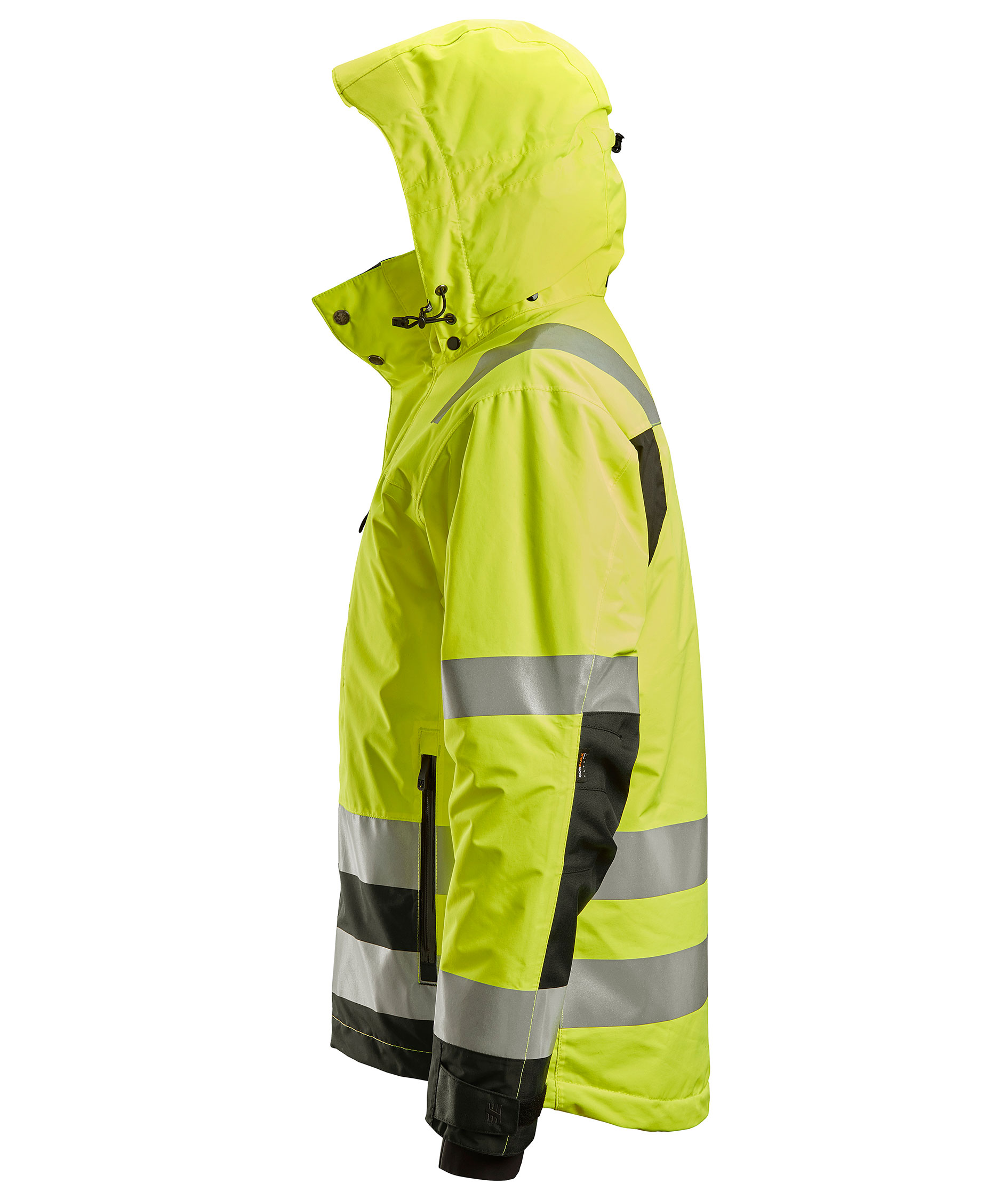 Snickers AllroundWork shell jacket 1132, Hi-vis Yellow/Black, large image number 3