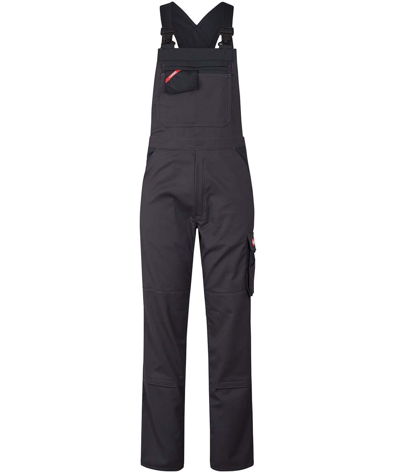 Engel Enterprise Slim Fit overall, Antracitgr&aring;/Svart
