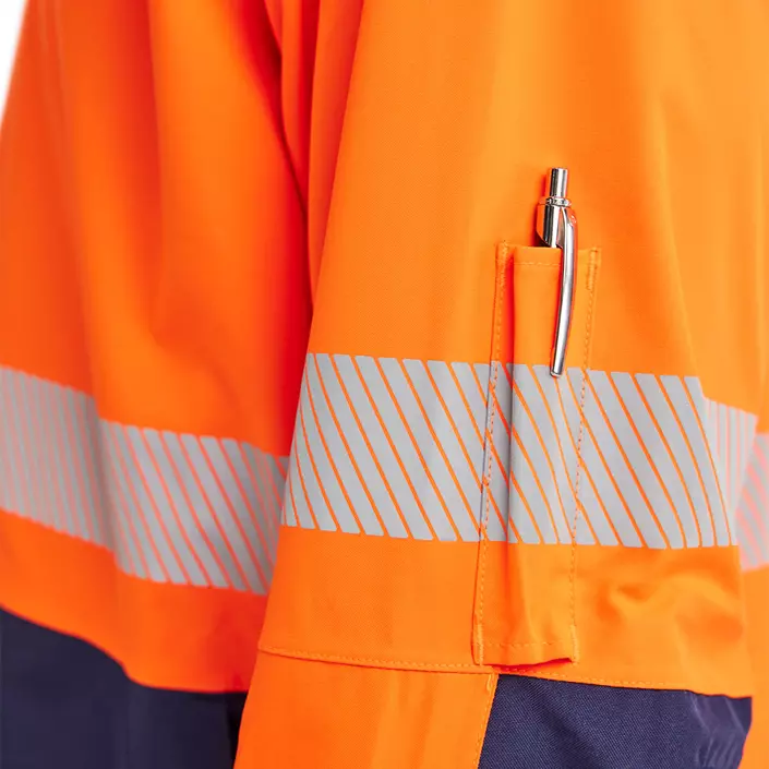 Blåkläder vinter parkajakke, Hi-Vis Orange/Marine, large image number 8