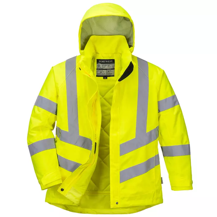 Portwest women's winter jacket, Hi-Vis Yellow, large image number 0