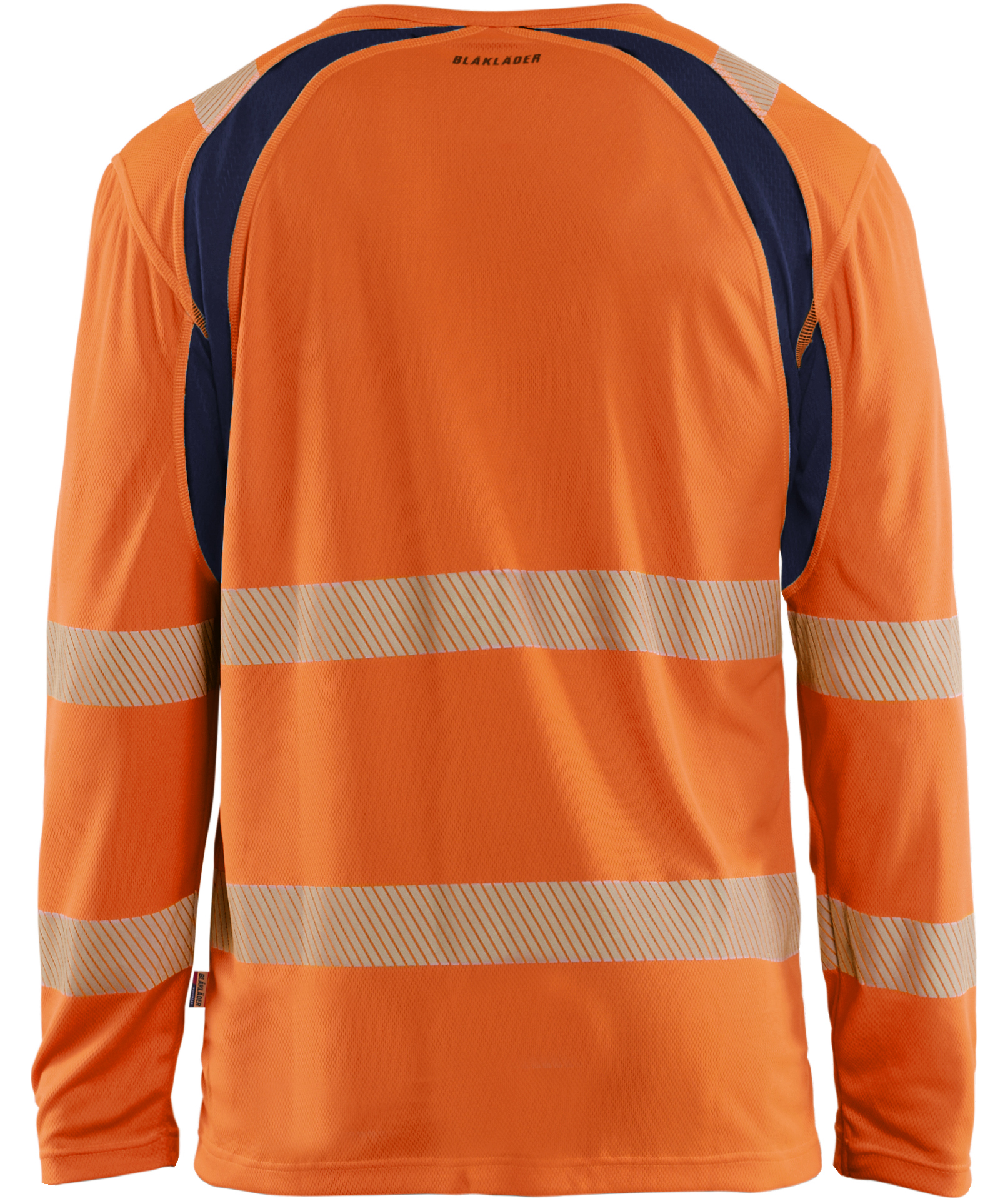 Bl&aring;kl&auml;der long-sleeved T-shirt, Hi-Vis Orange/Navy, large image number 1