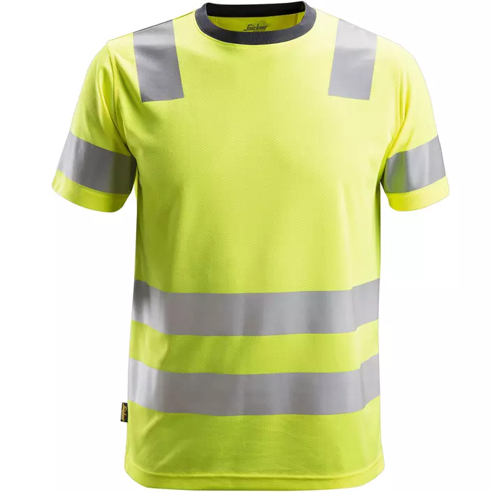 Snickers AllroundWork T-shirt 2530, Hi-Vis Yellow, large image number 0