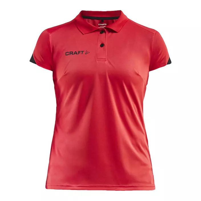 Craft Pro Control Impact dame polo T-skjorte, Bright red, large image number 0
