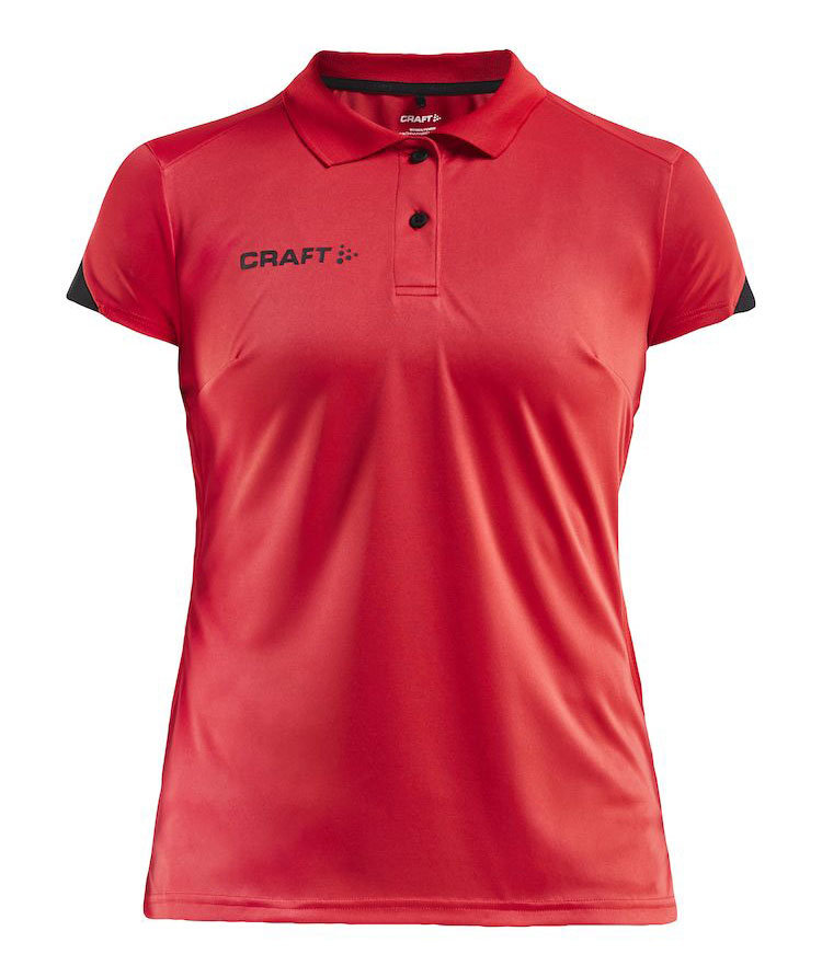 Craft Pro Control Impact dame polo T-shirt, Bright red, Bright red, swatch