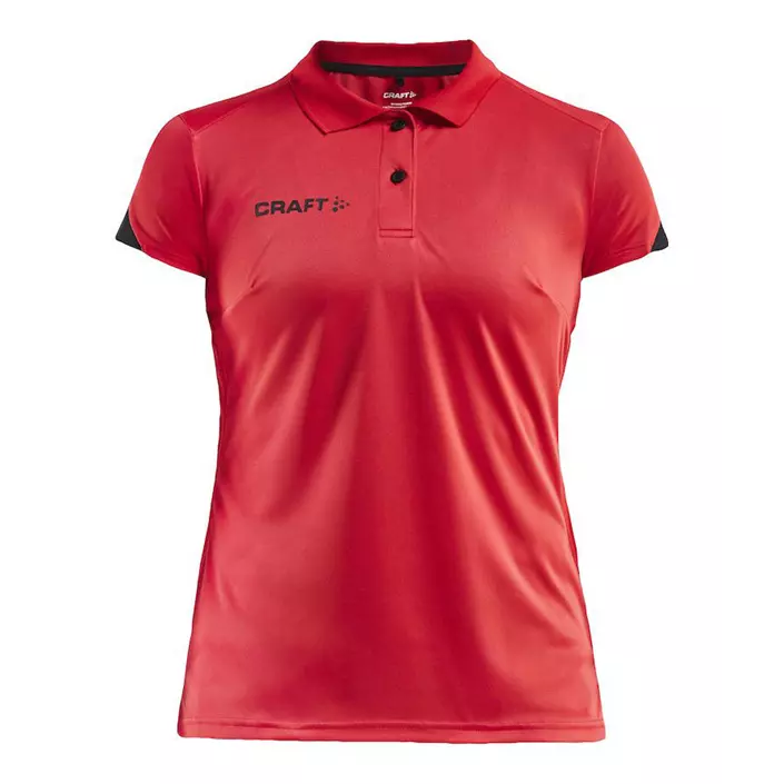 Craft Pro Control Impact dame polo T-shirt, Bright red, large image number 0