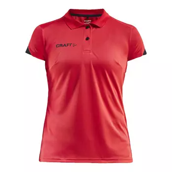 Craft Pro Control Impact dame polo T-shirt, Bright red