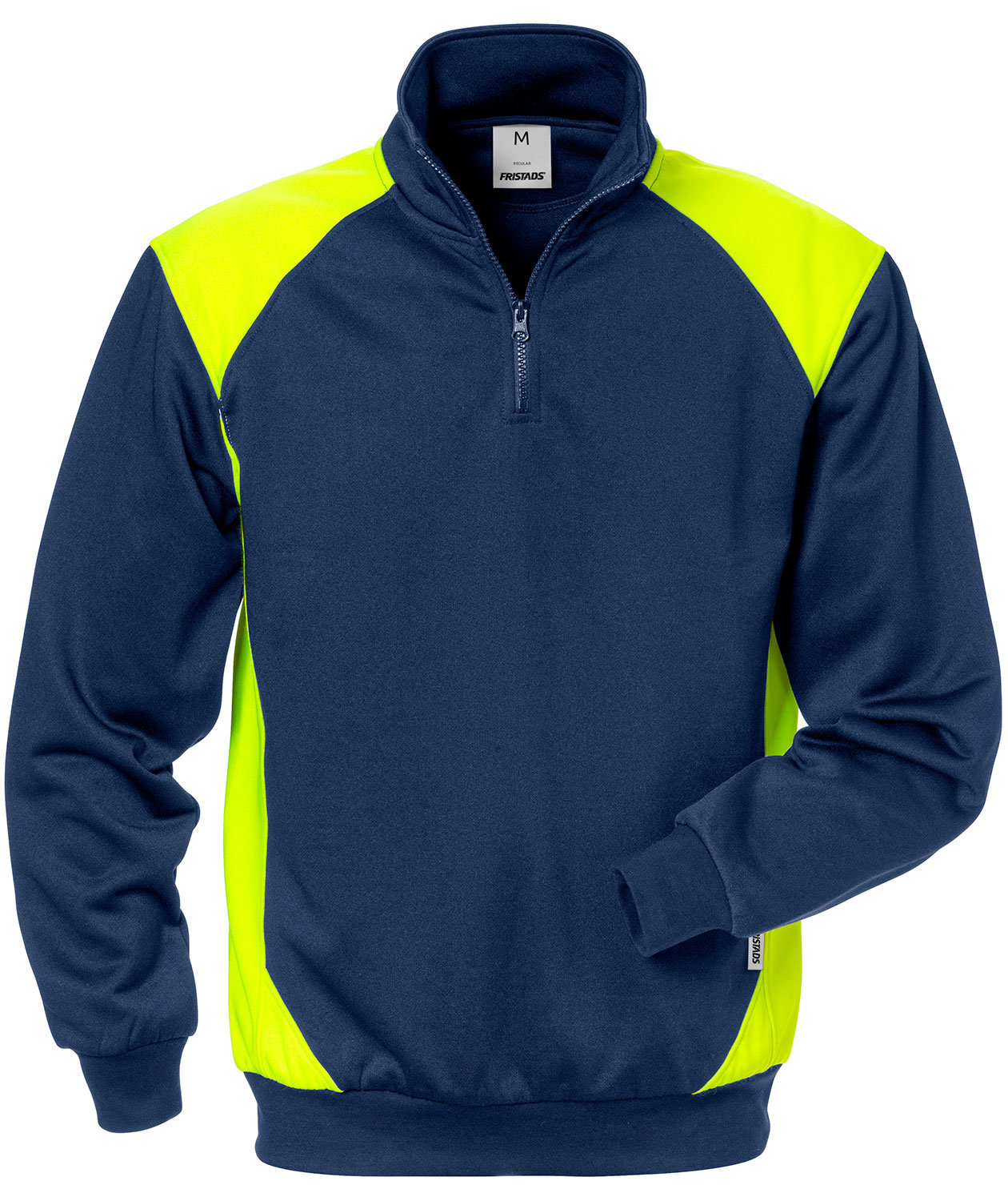 Fristads sweatshirt 7048, Marin/Hi-Vis gul