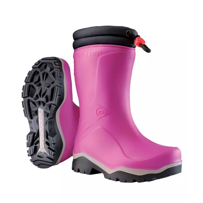 Dunlop Blizzard termostøvler til børn, Pink, large image number 0