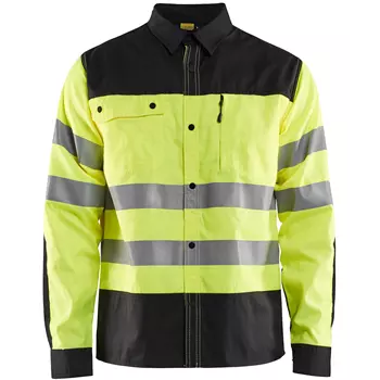 Blåkläder work shirt, Hi-vis Yellow/Black