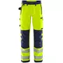 Fristads Green work trousers 2645 GSTP full stretch, Hi-Vis yellow/marine