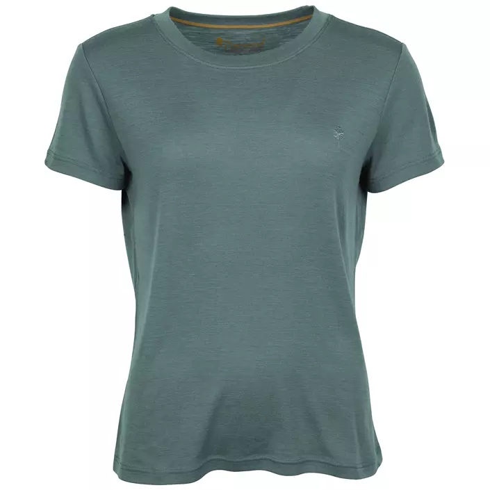 Pinewood dame T-shirt med merinould, Atlantic Blue, large image number 0
