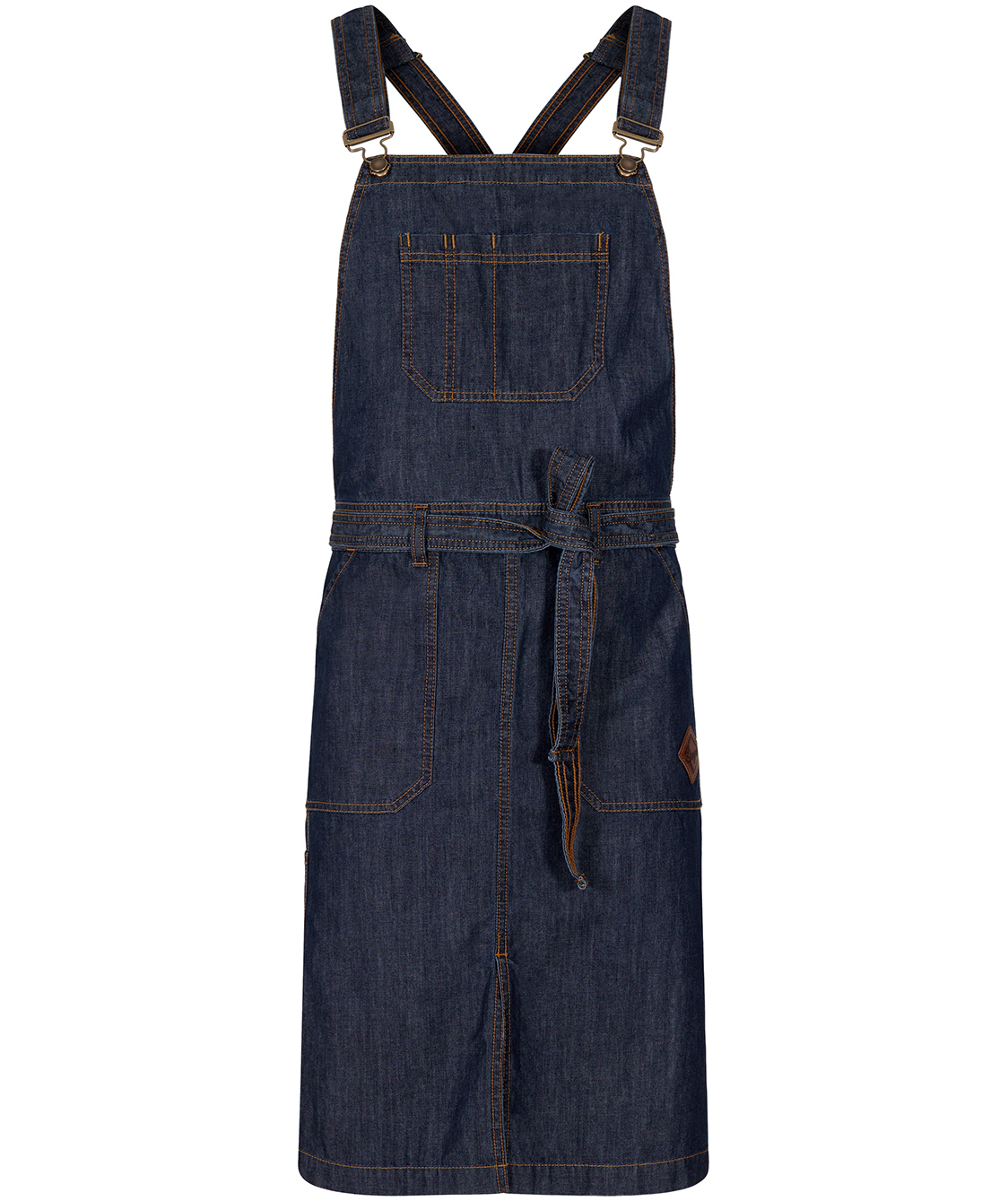 Segers 4092 bib apron with pockets, Dark blue, Dark blue, large image number 2