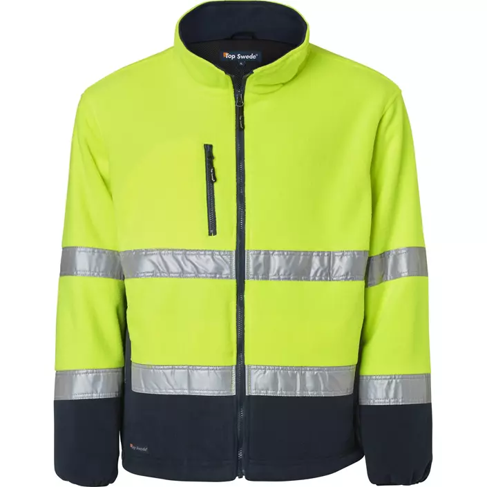 Top Swede fleece jacket 264, Hi-Vis Yellow/Navy, large image number 0